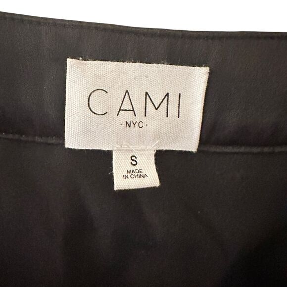 CAMI NYC 100% Silk Black Camisole Tank with Tassels Size S - Picture 8 of 8